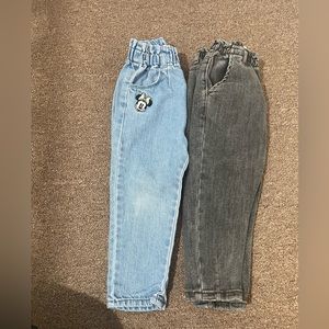 Two pair of Zara baggy jeans